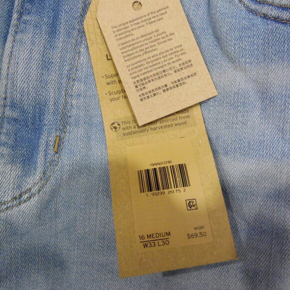 Levi's 721 High-Rise Skinny Lightwash Jeans Ladies Size 16 Med W33 L30 - Picture 5 of 11